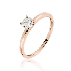 Marc Orian Anniversaire De Mariage|Bagues De Fiançailles > Bague Solitaire Dream Or Rose Diamant