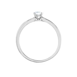 Marc Orian Anniversaire De Mariage|Bagues De Fiançailles > Bague Solitaire Flora Or Blanc Diamant