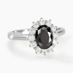 Bague Solitaire Gabor Argent Blanc Oxyde De Zirconium
