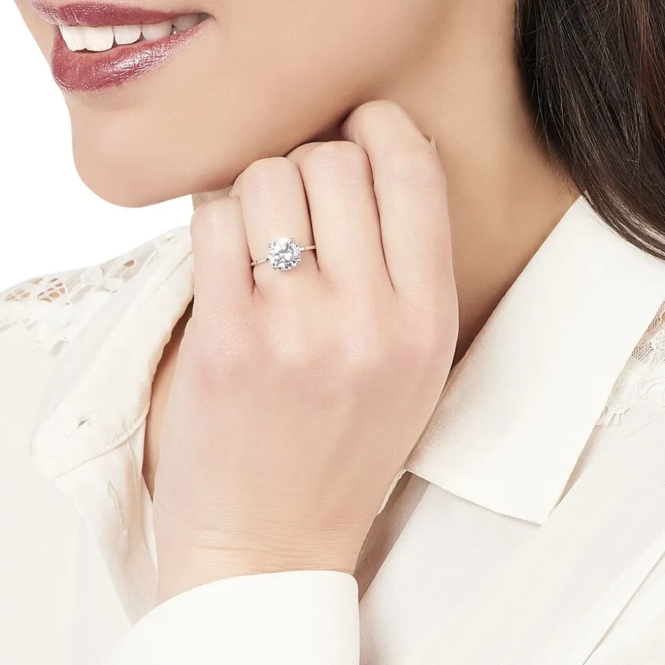 Bague Solitaire Gatiane Argent Oxyde De Zirconium