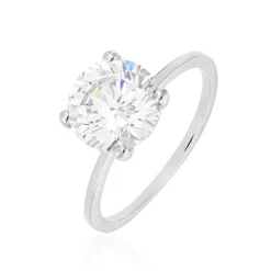 Bague Solitaire Gatiane Argent Oxyde De Zirconium