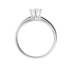 Bague Solitaire Guenolee Or Blanc Diamant