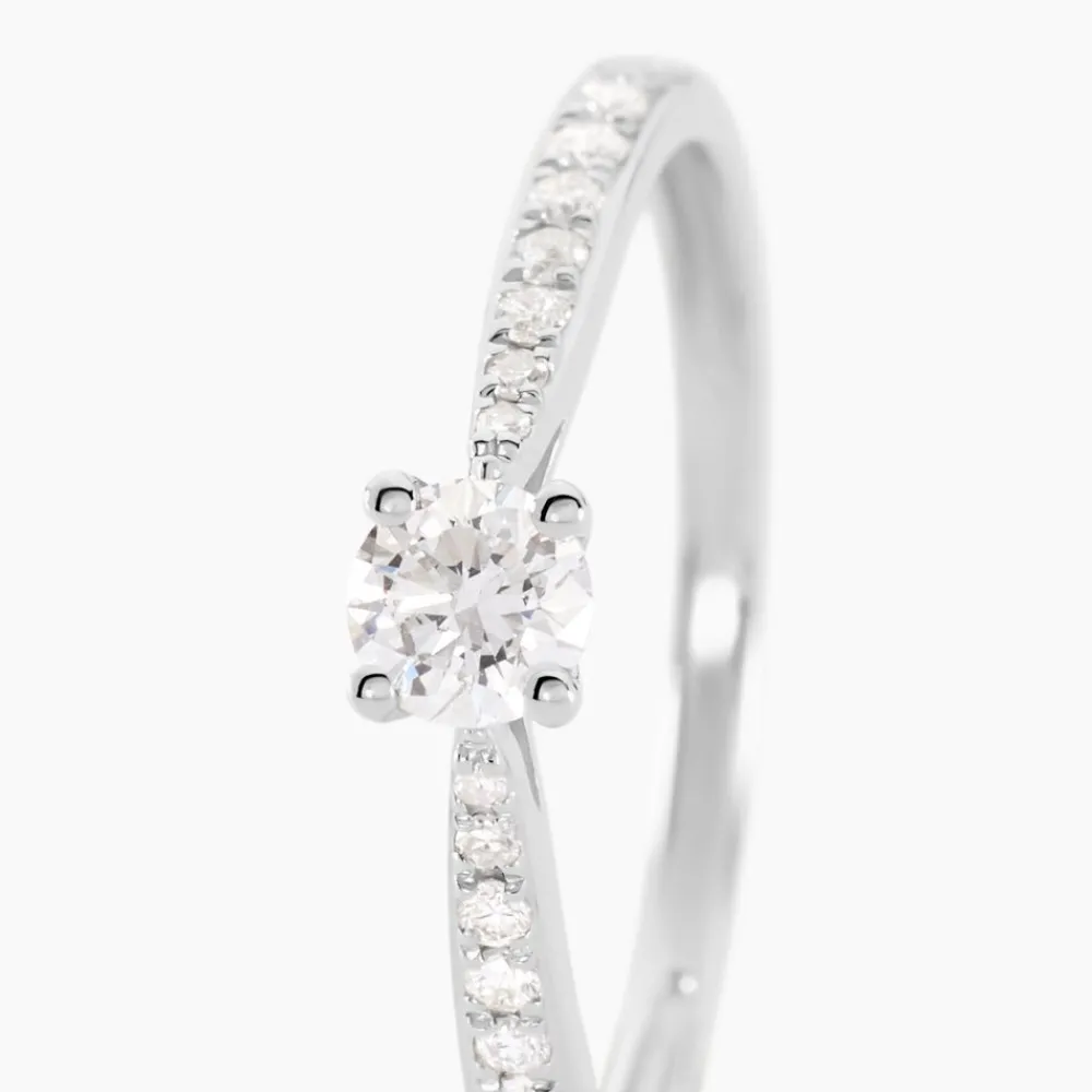 Marc Orian Anniversaire De Mariage|Bagues De Fiançailles > Bague Solitaire Hemera Or Blanc Diamant