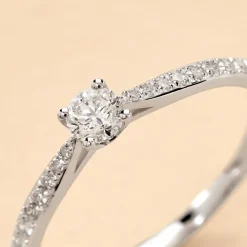 Marc Orian Anniversaire De Mariage|Bagues De Fiançailles > Bague Solitaire Hemera Or Blanc Diamant