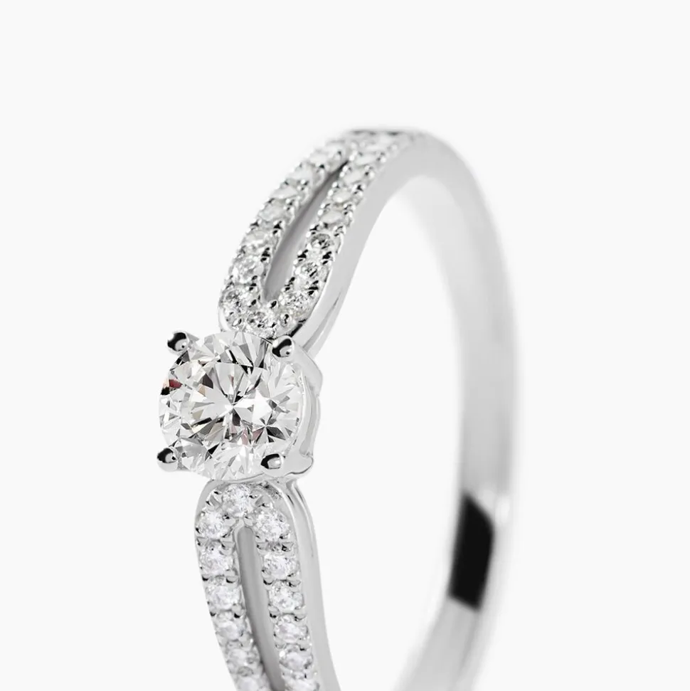 Bague Solitaire Katalina Or Blanc Diamant
