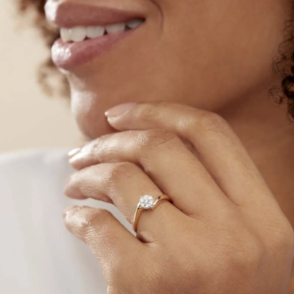 Marc Orian Anniversaire De Mariage|Bagues De Fiançailles > Bague Solitaire Lysia Or Jaune Diamant