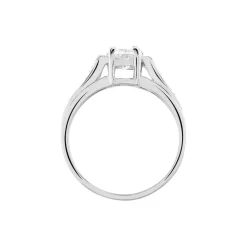 Marc Orian Bagues De Promesse|Bijoux Zirconium > Bague Solitaire Mady Argent Blanc Oxyde De Zirconium