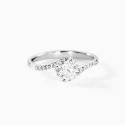 Marc Orian Bagues De Promesse|Bagues Fantaisie > Bague Solitaire Maelane Argent Blanc Oxyde De Zirconium