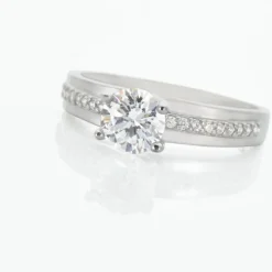 Marc Orian Bagues De Promesse|Bagues Fantaisie > Bague Solitaire Mercan Argent Blanc Oxyde De Zirconium