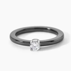 Marc Orian Bagues De Promesse|Bijoux Zirconium > Bague Solitaire Nigelia Argent Blanc Oxyde De Zirconium