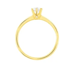 Bague Solitaire Niva Or Jaune Diamant