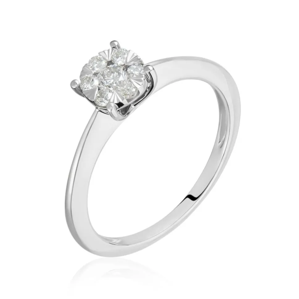 Bague Solitaire Or Blanc Dream Diamants