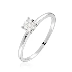 Bague Solitaire Or Blanc Dream Diamants