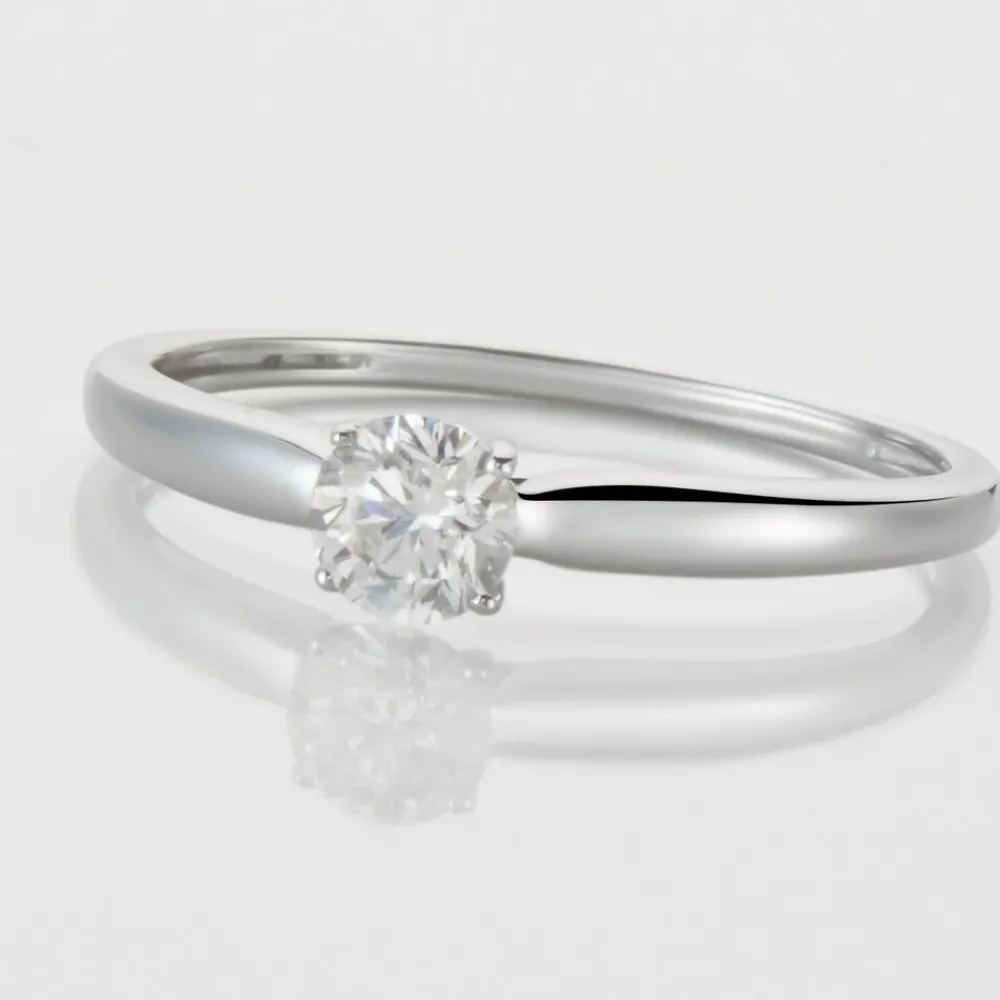 Marc Orian Anniversaire De Mariage|Bagues De Fiançailles > Bague Solitaire Or Blanc Flora Diamant
