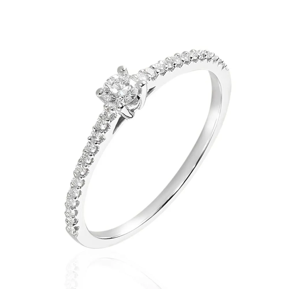 Marc Orian Anniversaire De Mariage|Bagues De Fiançailles > Bague Solitaire Or Blanc Nyala Diamants