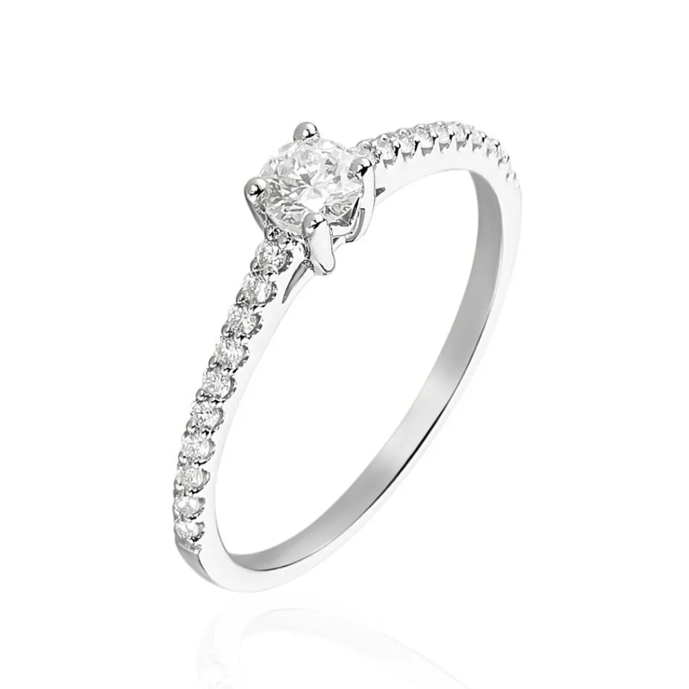 Marc Orian Anniversaire De Mariage|Bagues De Fiançailles > Bague Solitaire Or Blanc Nyala Diamants
