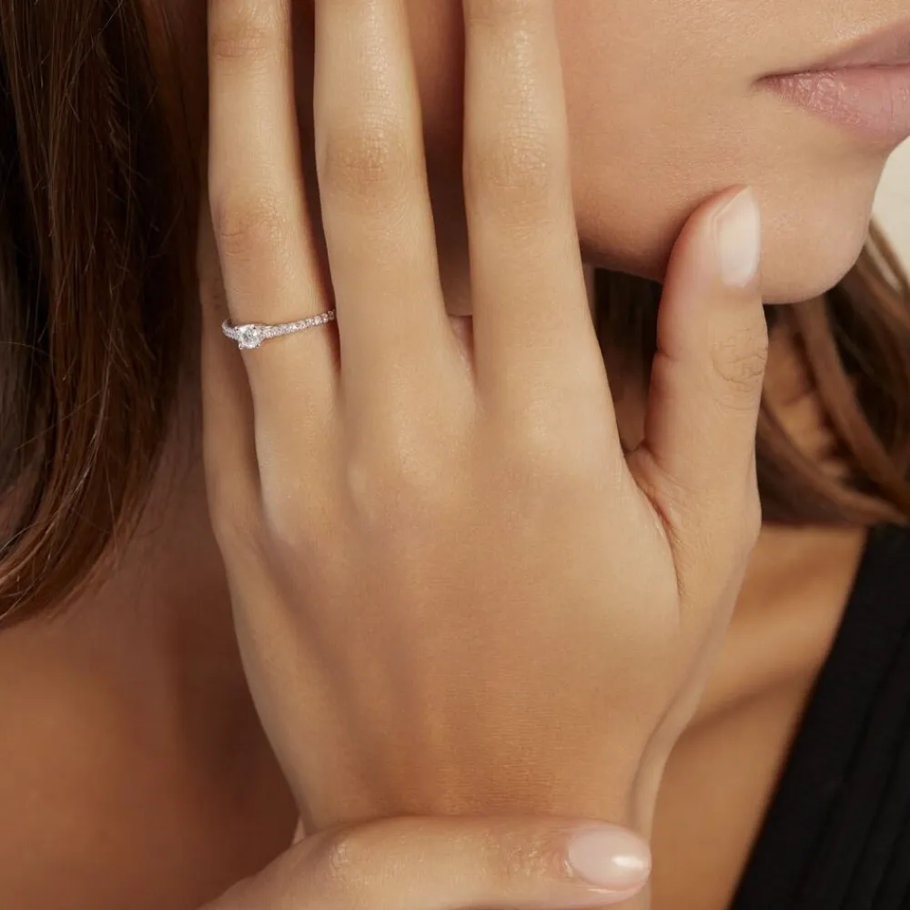 Marc Orian Anniversaire De Mariage|Bagues De Fiançailles > Bague Solitaire Or Blanc Nyala Diamants