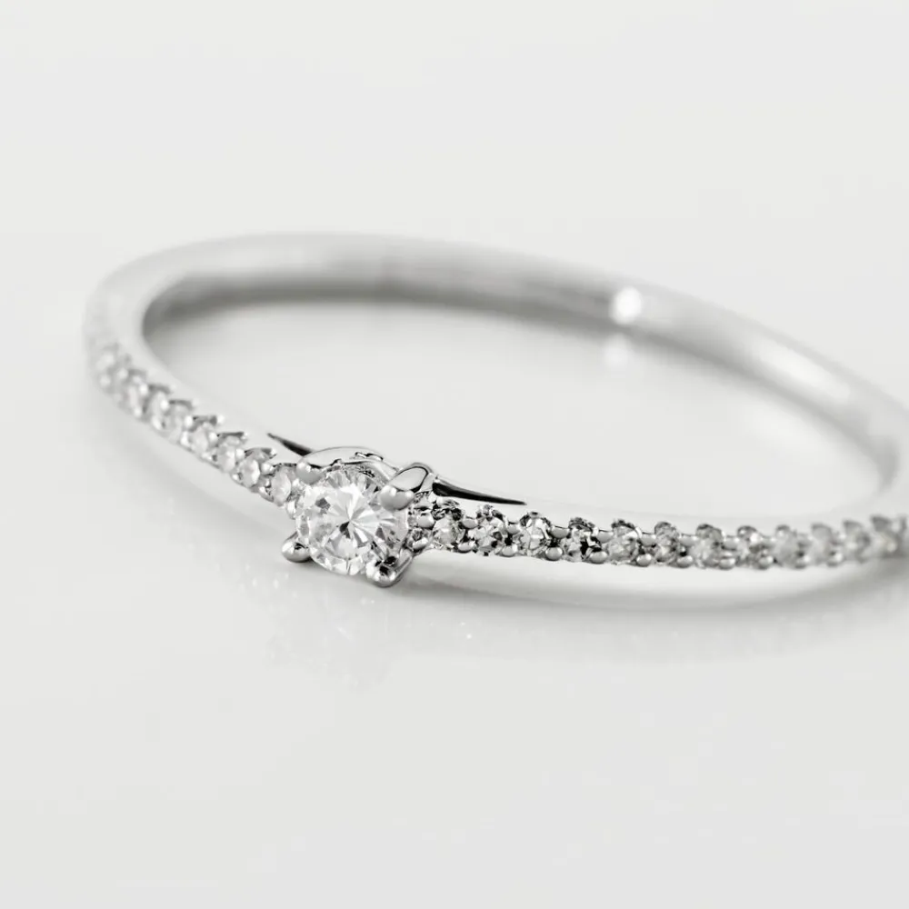 Marc Orian Anniversaire De Mariage|Bagues De Fiançailles > Bague Solitaire Or Blanc Nyala Diamants