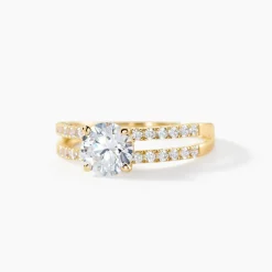 Bague Solitaire Or Jaune Cesarine Oxyde De Zirconium