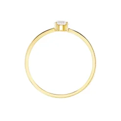 Marc Orian Bagues De Promesse|Bijoux Zirconium > Bague Solitaire Or Jaune Eclat D'etoile Oxyde De Zirconium