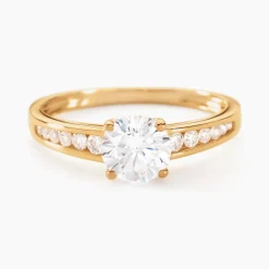 Marc Orian Bagues De Promesse|Bijoux Zirconium > Bague Solitaire Or Jaune Oxyde De Zirconium