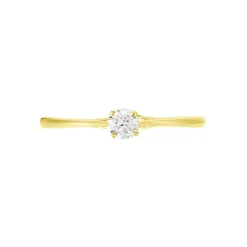 Bague Solitaire Or Jaune Solenia Diamant