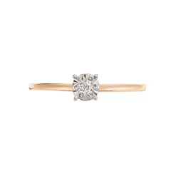Bague Solitaire Or Rose Dream Diamants