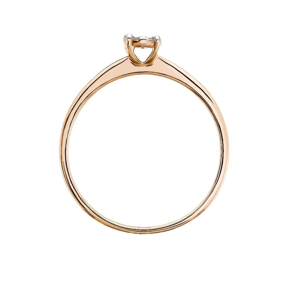 Bague Solitaire Or Rose Dream Diamants