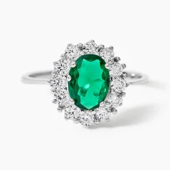 Marc Orian Bagues De Promesse|Bijoux Zirconium > Bague Solitaire Perez argent blanc oxyde de zirconium