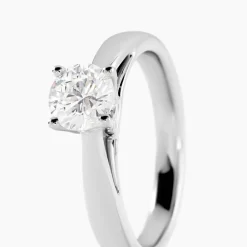 Marc Orian Bagues|Bagues Fiançailles > Bague Solitaire Platine Blanc Diamant