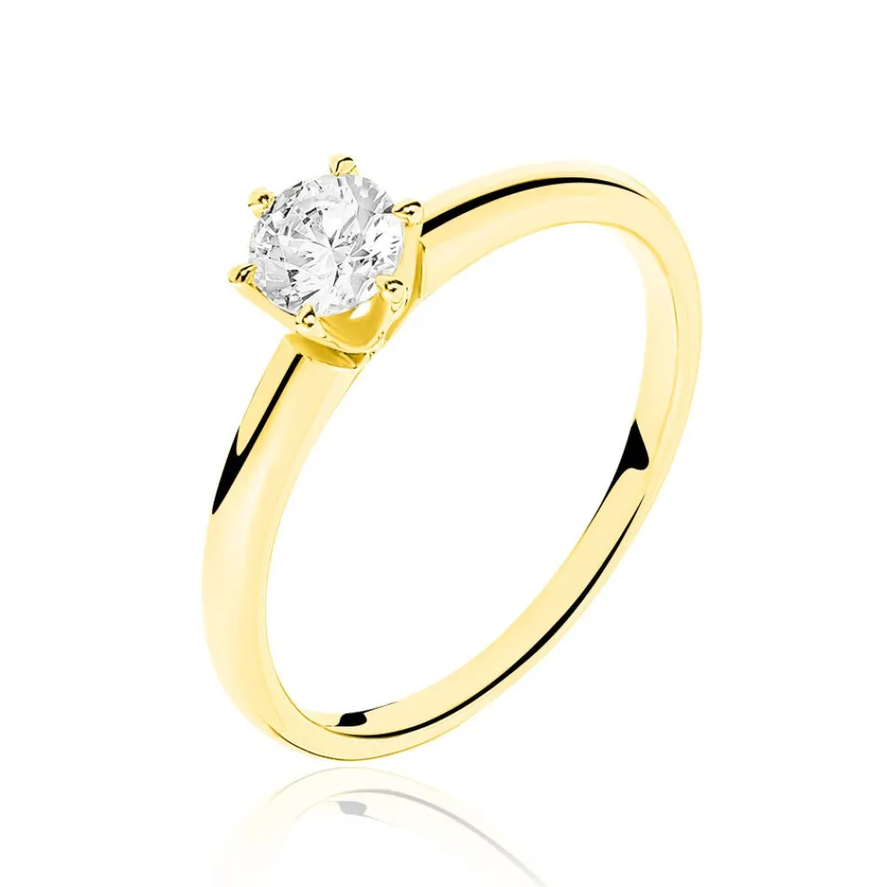 Marc Orian Anniversaire De Mariage|Bagues De Fiançailles > Bague Solitaire Ruken Or Jaune Diamant