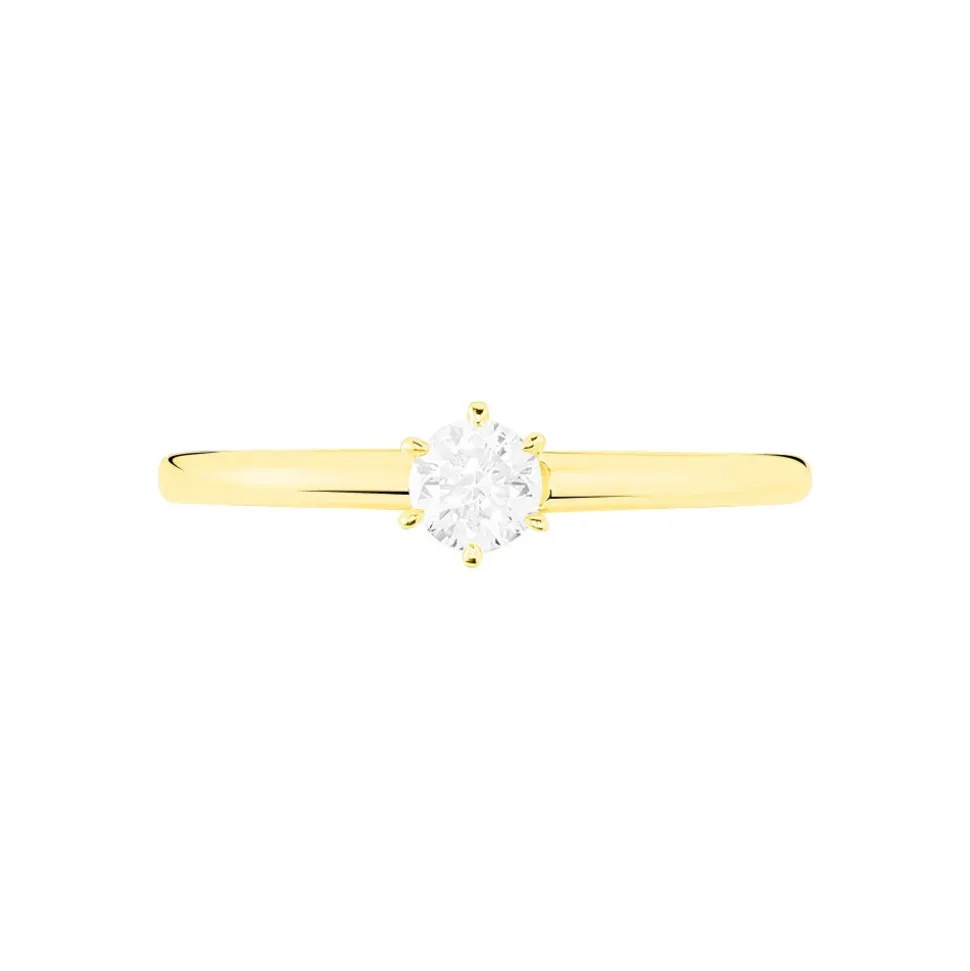 Bague Solitaire Seynabou Or Jaune Diamant