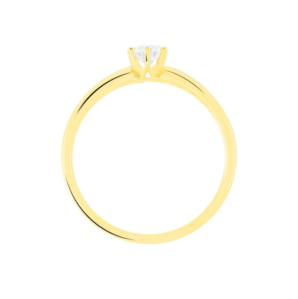 Bague Solitaire Seynabou Or Jaune Diamant