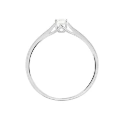 Bague Solitaire Solenia Or Blanc Diamant