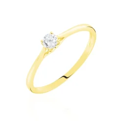Bague Solitaire Solenia Or Jaune Diamant