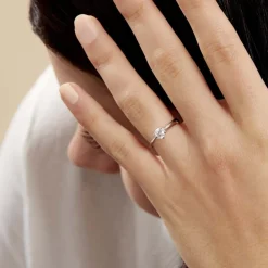 Marc Orian Anniversaire De Mariage|Bagues De Fiançailles > Bague Solitaire Veronika Or Blanc Diamant