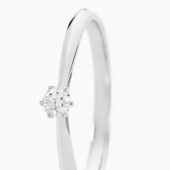 Bague Solitaire Veronika Or Blanc Diamant