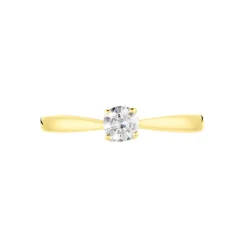 Bague Solitaire Vicoeuria Or Jaune Diamant