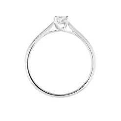 Bague Solitaire Vicoeuria Or Blanc Diamant