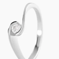 Marc Orian Anniversaire De Mariage|Bagues De Fiançailles > Bague Solitaire Vrille Or Blanc Diamant