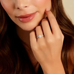 Marc Orian Bagues|Bagues Fiançailles > Bague Sosanna Platine Blanc Diamant Synthétique