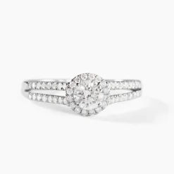 Marc Orian Bagues|Bagues Fiançailles > Bague Sosanna Platine Blanc Diamant Synthétique