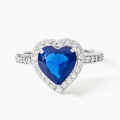 Marc Orian Bagues De Promesse|Bagues > Bague Sphinx Argent Blanc Pierre Et Oxyde De Zirconium