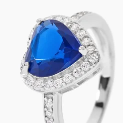 Marc Orian Bagues De Promesse|Bagues > Bague Sphinx Argent Blanc Pierre Et Oxyde De Zirconium