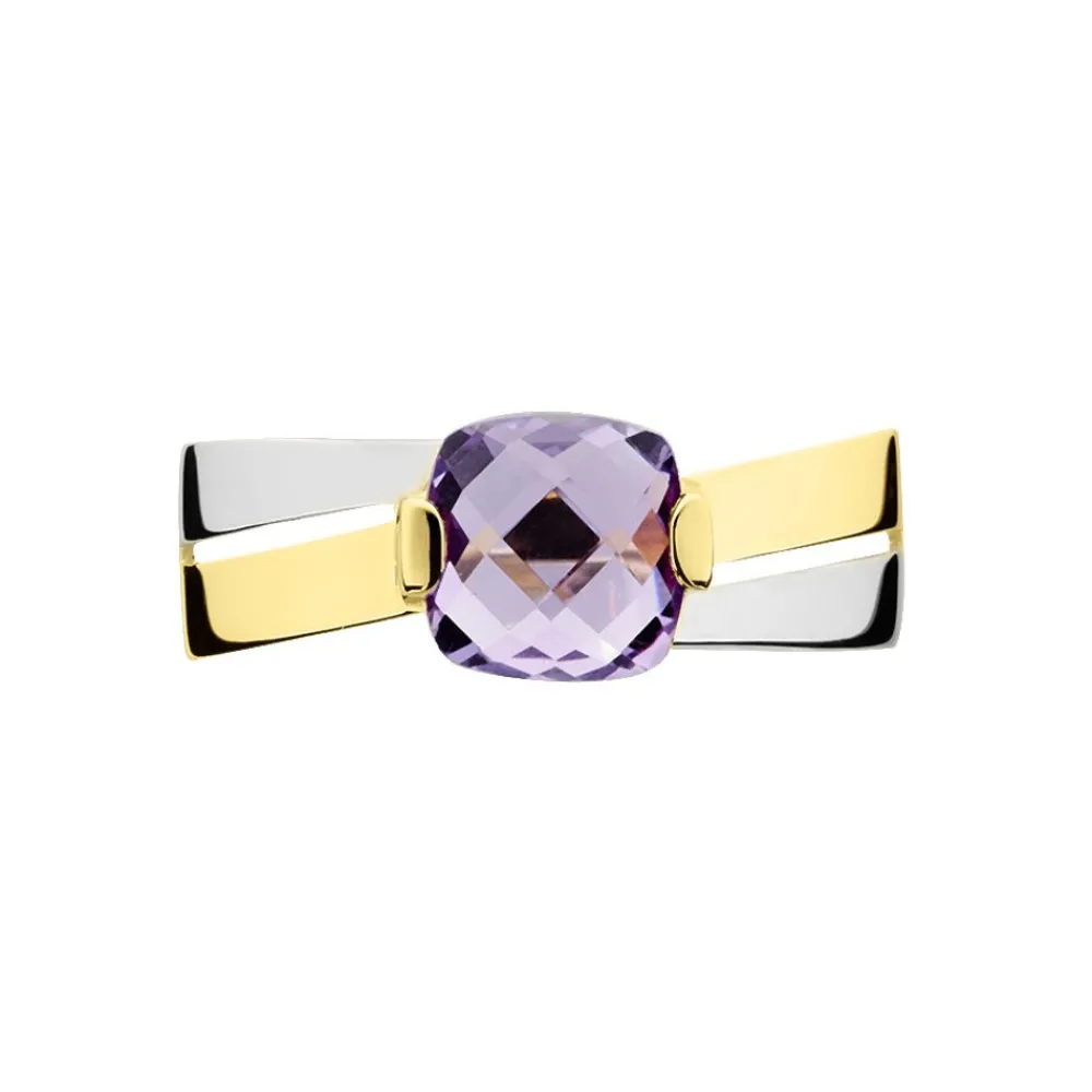 Marc Orian Anniversaire De Mariage|Bagues > Bague Suzana Or Bicolore Amethyste