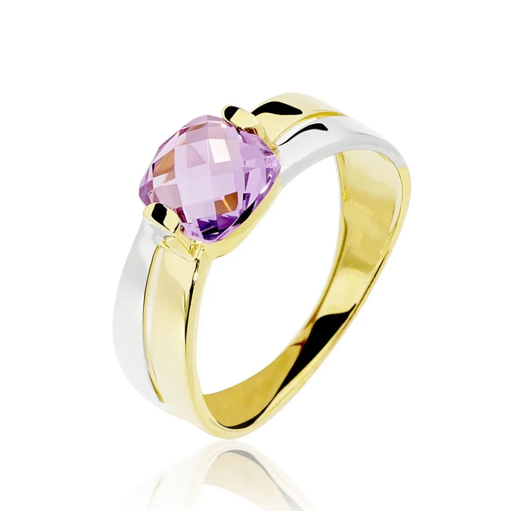 Marc Orian Anniversaire De Mariage|Bagues > Bague Suzana Or Bicolore Amethyste