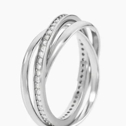 Bague Tahti Argent Blanc Oxyde De Zirconium