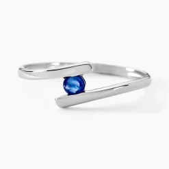 Bague Tamyra Or Blanc Saphir