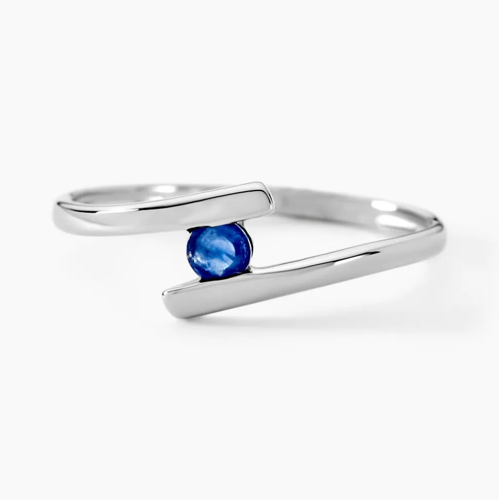 Bague Tamyra Or Blanc Saphir