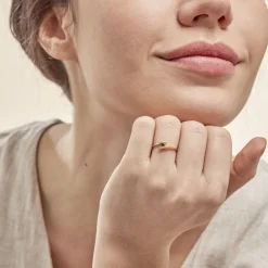 Marc Orian Bagues Saphir|Anniversaire De Mariage > Bague Tamyra Serti Couteau Or Jaune Saphir